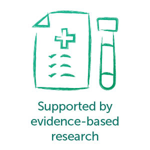 Supported by evidence-based research.