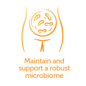 Maintain and support a robust microbiome.